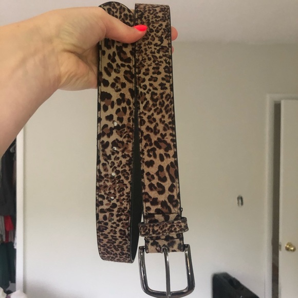 Vintage Accessories - Vintage Cheetah Print Belt